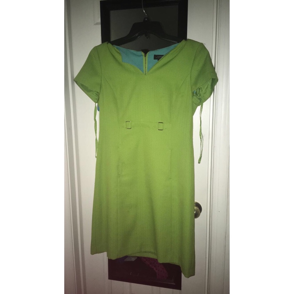 Tahari Green Midi Dress